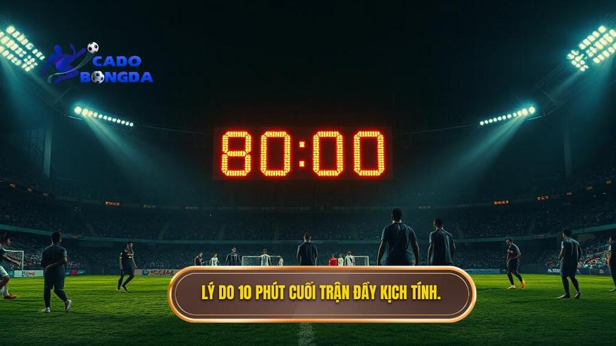 Lý do 10 phút cuối trận đầy kịch tính.
