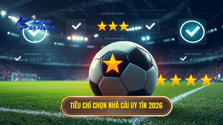 Tiêu chí đánh giá top nhà cái cá cược bóng đá uy tín 2026