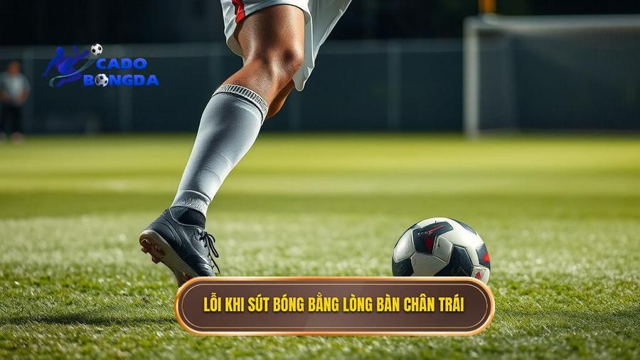 Lỗi khi sút bóng bằng lòng bàn chân trái