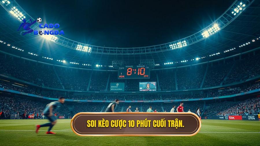 Soi kèo cược 10 phút cuối trận.
